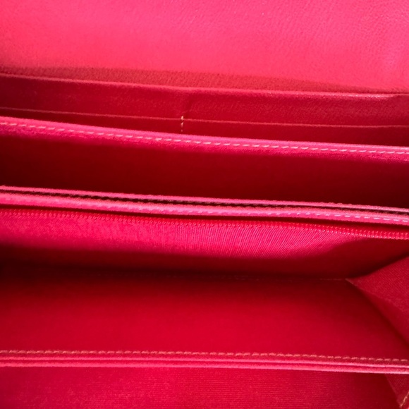 Samantha Thavasa Pink and Brown Wallet with Gold Accents - Picture 9 of 10